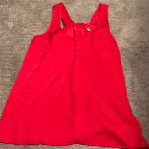 Candie’s hot pink bow tank top